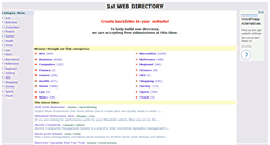 Desktop Screenshot of 1stwebdirectory.com
