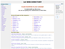 Tablet Screenshot of 1stwebdirectory.com
